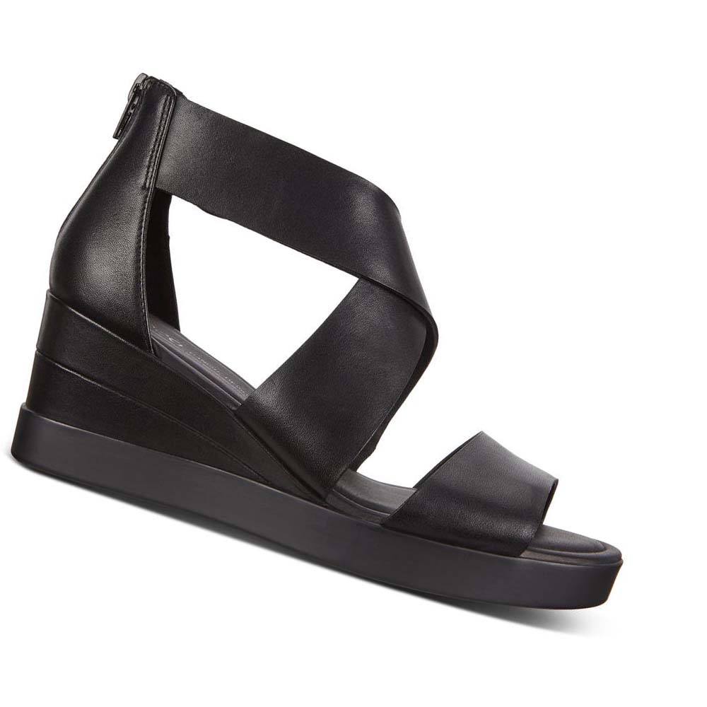 Ecco Shape Wedge Plateaus Pensko Dame Svarte | NO 121CTV